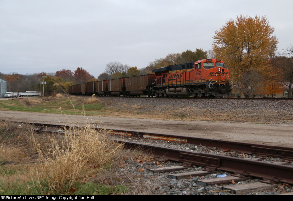 Pushing hard at the rear of C-NAMCNT, 6125 heads away